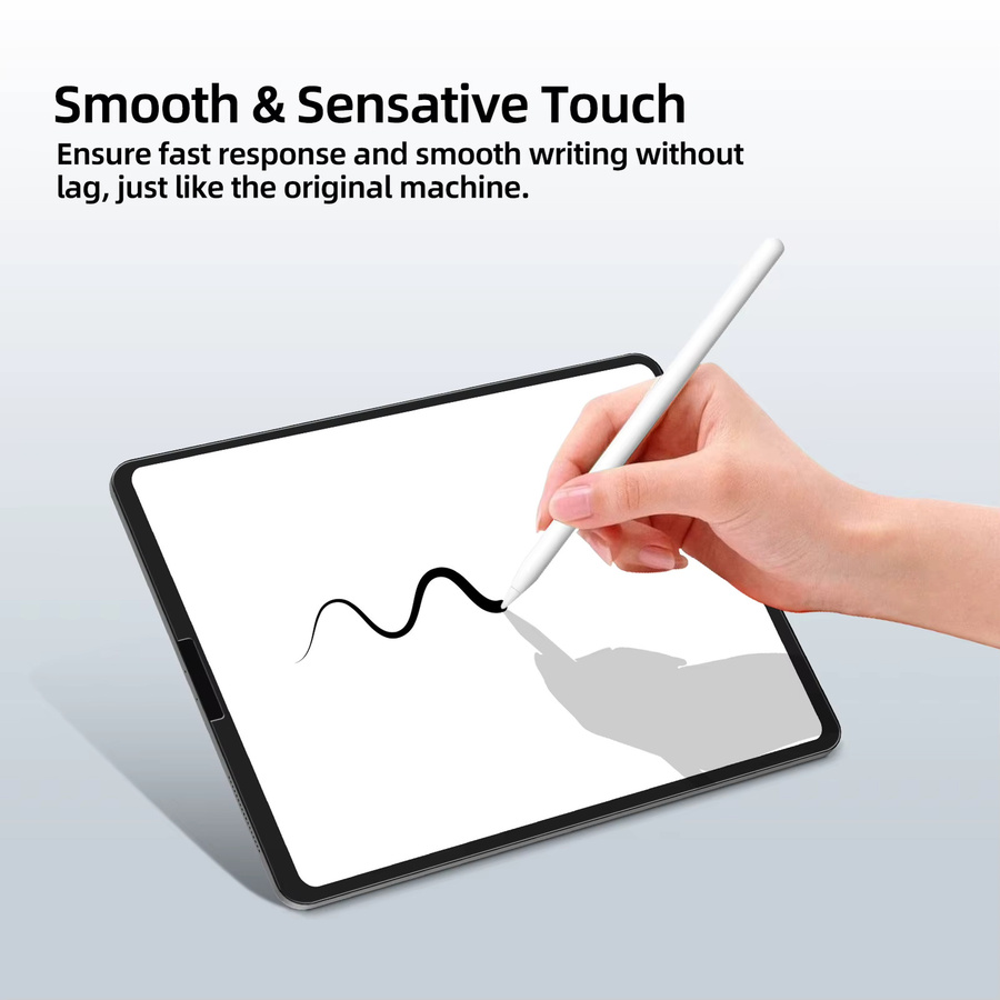 GOOJODOQ Displayschutzfolie aus gehärtetem Glas für iPad 10, iPad Pro 11 und 13 sowie iPad Air 4/5/6/7, transparent und fingerabdruckresistent - Bild 4