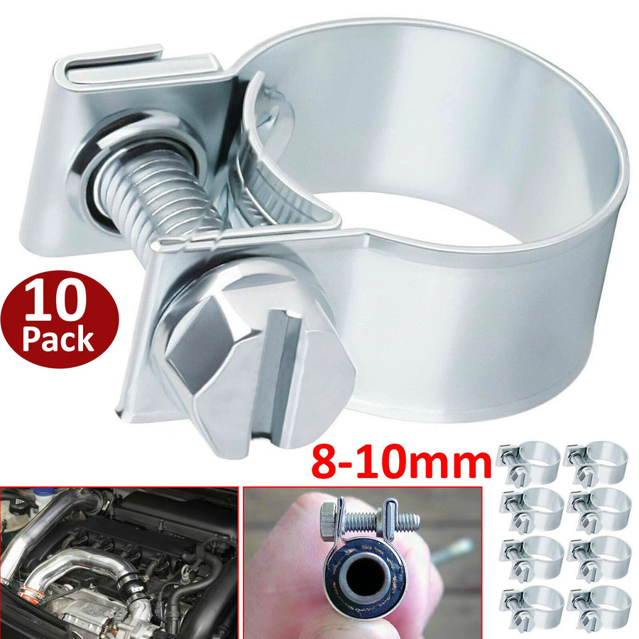 10 Stück Mini-Line Schlauchklemmen in Silber für Jubilee-Schläuche, Benzinleitungen und Kühlmittelleitungen - Bild 3