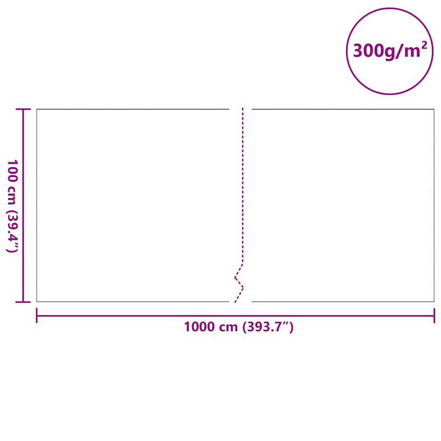 Teichfolie VD Home Furnishing Grau B: 1 m, L: 10 m aus Polyester und Baumwolle - Bild 2