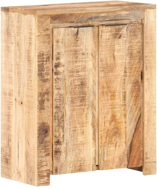vidaXL Sideboard aus Mangoholz in Braun, B/T/H: 59 x 33 x 75 cm - Bild 1