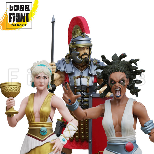 Boss Fight Studio Vitruvian H.A.C.K.S. Römischer Legionär Athena Medusa, Actionfigur, 1/18, 3,75 Zoll - Bild 1