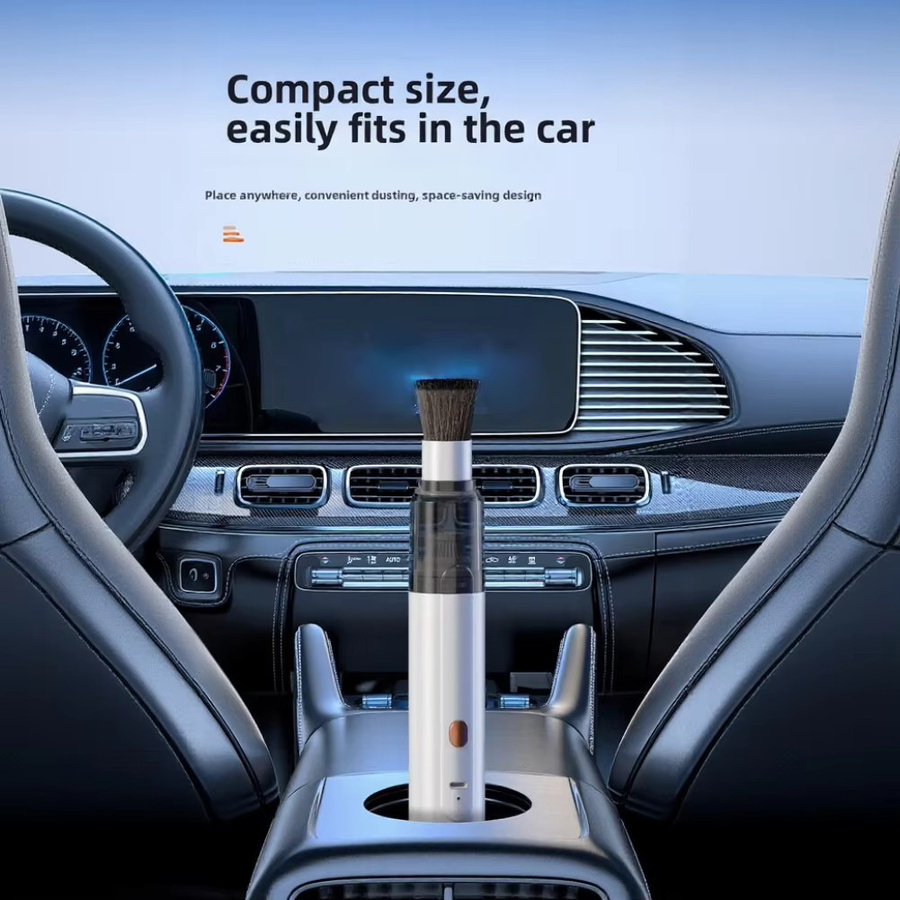 DAZZLEEX Auto-Handstaubsauger Set in Schwarz mit starker Saugkraft für die Reinigung im Auto und am Schreibtisch - Bild 2
