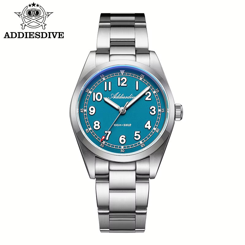 ADDIESDIVE Armbanduhr, Quarz, Edelstahl, Saphirglas, Blau, Herren - Bild 3
