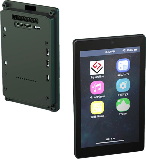 DIYmall ESP32P4 ESP32-C6 Entwicklungsboard mit 4,3 Zoll IPS kapazitivem Touchscreen, 480x800 Auflösung, WIFI und Bluetooth, Farbe: Schwarz - Bild 1