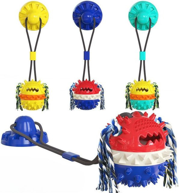 Household supplies MH Haftstarker Saugknopf Hundespielzeug, Kaubeständiger Ball mit Geräusch - Bild 1