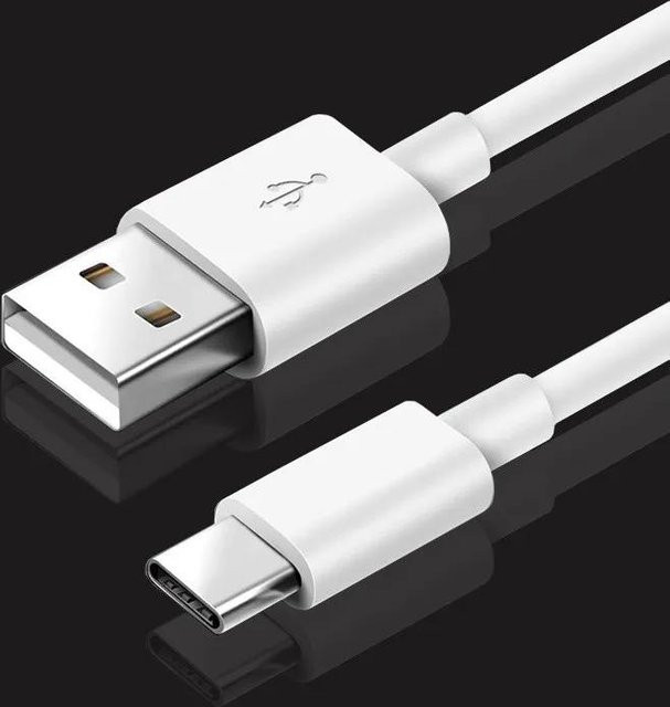 BC Electrical Appliances 10er Set USB-C auf USB-A Schnellladekabel und Datenkabel in Weiß - Bild 1
