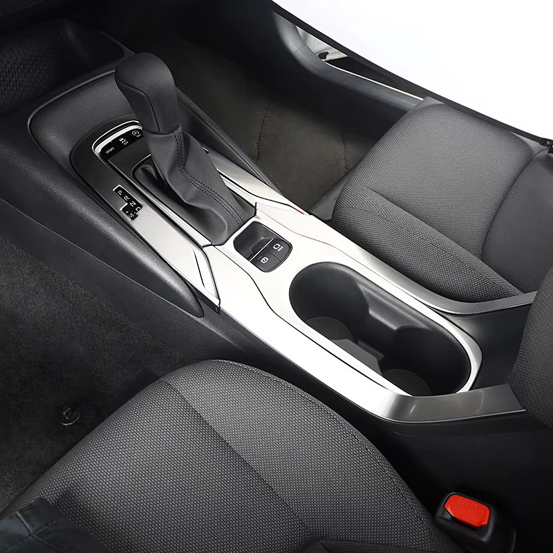 YaLumei Carbon Auto Mittelkonsole Getriebe Schaltschalter Abdeckung Rahmen für Toyota Corolla Cross XG10 Hybrid, Schwarz - Bild 4