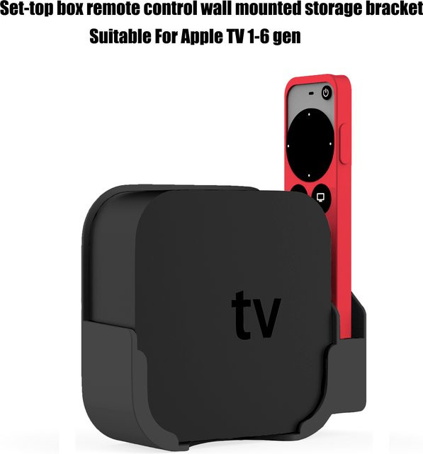 Wandhalterung für Apple TV 4K 2. bis 7. Generation in Schwarz oder Weiß - Bild 1