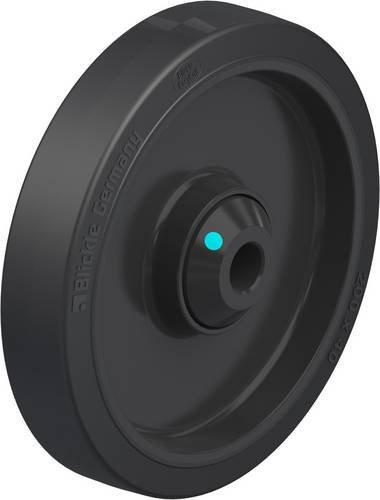 Blickle Kunststoff-Rad POEV 201/20KAD in Schwarz mit einem Durchmesser von 200 mm und einer Tragfähigkeit von max. 400 kg - Bild 1