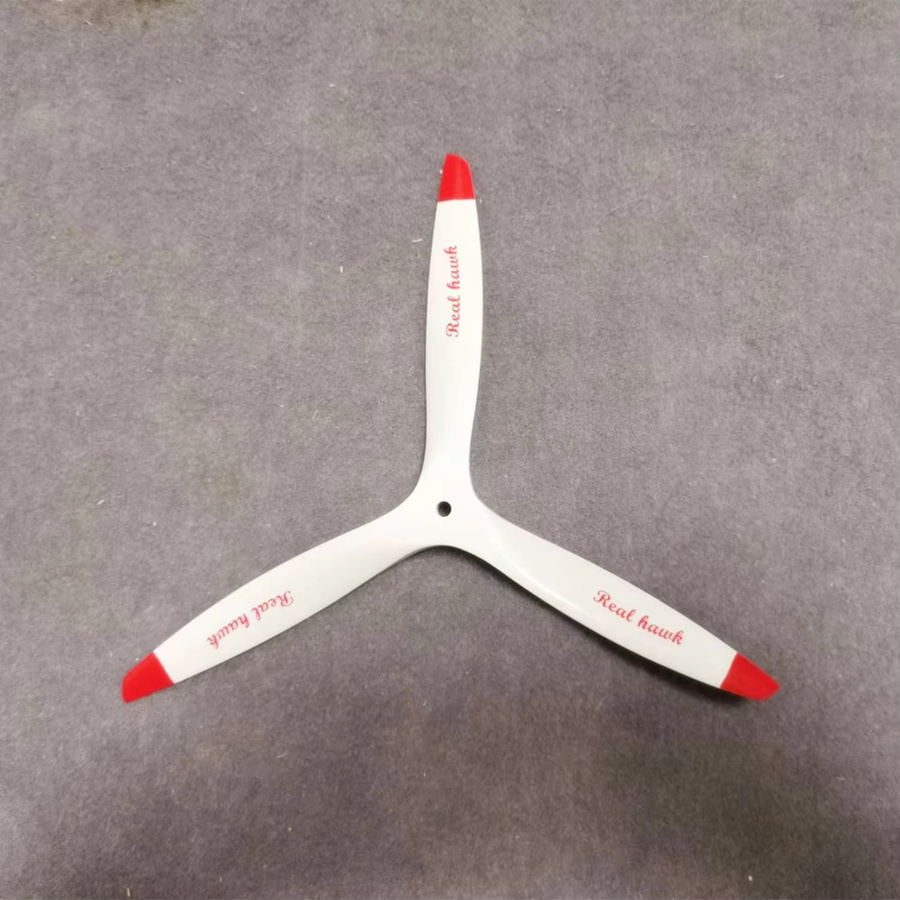 Real Hawk Propeller, 3 Blatt, weiß, Buchenholz, 1-teiliges Set - Bild 1