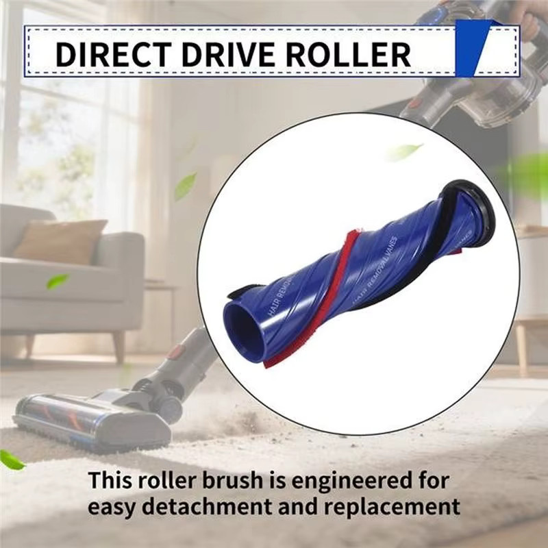 B82B-Bürstenrolle in Blau für Dyson V10, V11 und V15 Direct Drive Akku-Staubsauger als Ersatz für die Dyson Rollenbürste - Bild 6