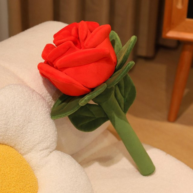 Binchi Fitness Rosen-Stofftier, Plüschrose, rot, ab 14 Jahren - Bild 1