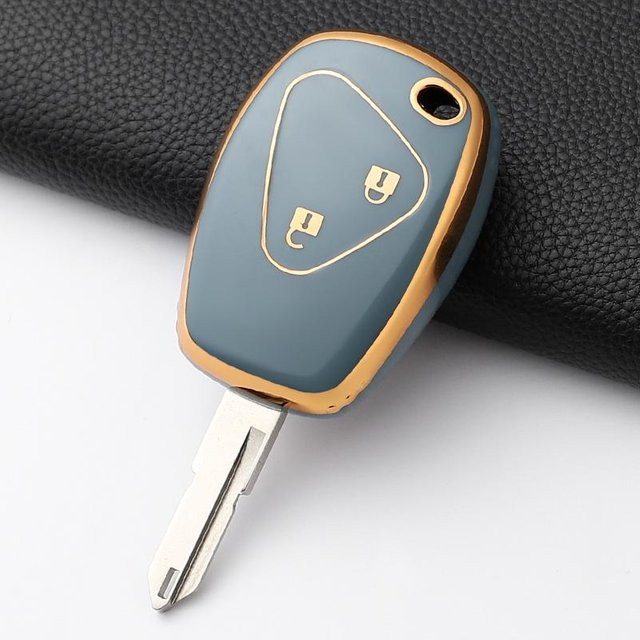 Moderne TPU Auto Schlüsselhülle in Grau für Renault Megane, Modus, Espace, Laguna, Duster, Logan, DACIA Sandero, Fluence, Clio und Kangoo - Bild 1