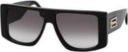 Victoria Beckham VB 678S Sonnenbrille, Vollrand, quadratisch, Kunststoff, Damen, schwarz, grau - Bild 1