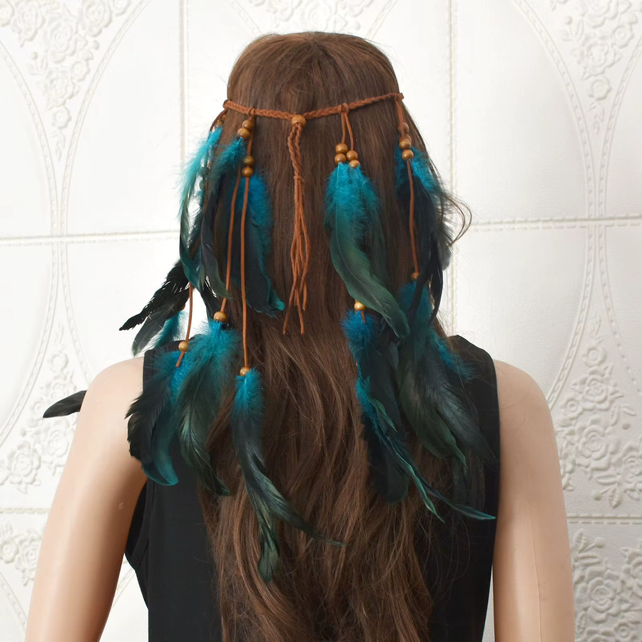 Haarband mit langen Fransen, Ethno-Stil, Damen - Bild 1