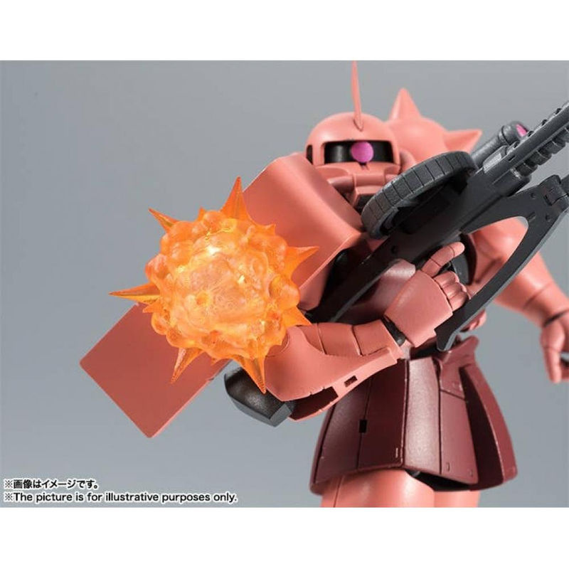 Bandai Robot Gundam DamaShii Côté MS MS 06S Zaku de Char Version Anime Modell in Rot - Bild 3