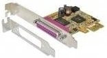 Exsys EX-44001 PCIe Low Profile Parallel-Adapter IEEE 1284 Controller-Karte in Multicolour - Bild 1