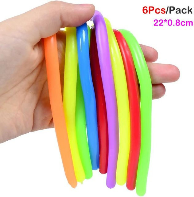 Fashnics DIY Weiches Gummi-Nudel-Elastikseil Spielzeug, 6-teiliges Set - Bild 1