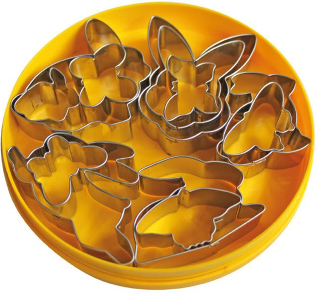 Schneider Dekor-Ausstechersatz aus Edelstahl in Silber, Höhe: 2 cm - Bild 1