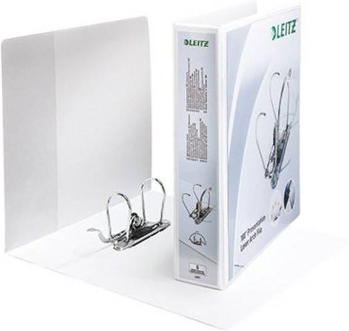 Leitz Präsentationsordner Premium DIN A4 in Weiß mit 80 mm Rückenbreite - Bild 1