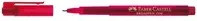 Faber-Castell Fineliner BROADPEN 1554 mit roter Tinte und transparentem Gehäuse - Bild 1