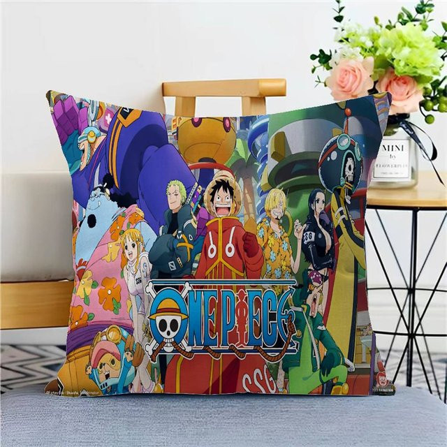 CBZ PILLOWCASE One Piece Monkey D Luffy Kissenbezug Anime Motiv, Mehrfarbig, B/B: 50 x 50 cm - Bild 1