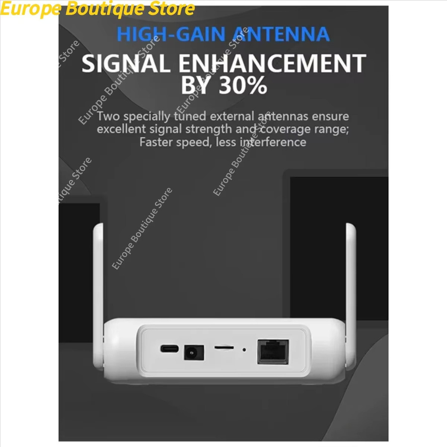 DIGIT-Neuer Q30 4G LTE Router mit Wi-Fi 6, tragbares Mini CPE Wireless Modem, Single-Band, Farbe: Weiß - Bild 2