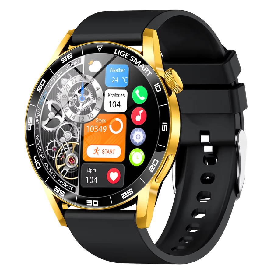 LIGE Smartwatch mit 1,38 Zoll HD-Display, Bluetooth Sprachanruf, Blutdruck- und Blutsauerstoff-Monitor, Sport- und Fitnessuhr für Männer und Frauen, Grau - Bild 7