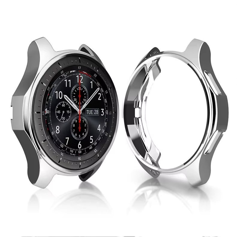 Samsung Schutzhülle für Galaxy Uhr 46mm 42mm, TPU, Silber - Bild 2