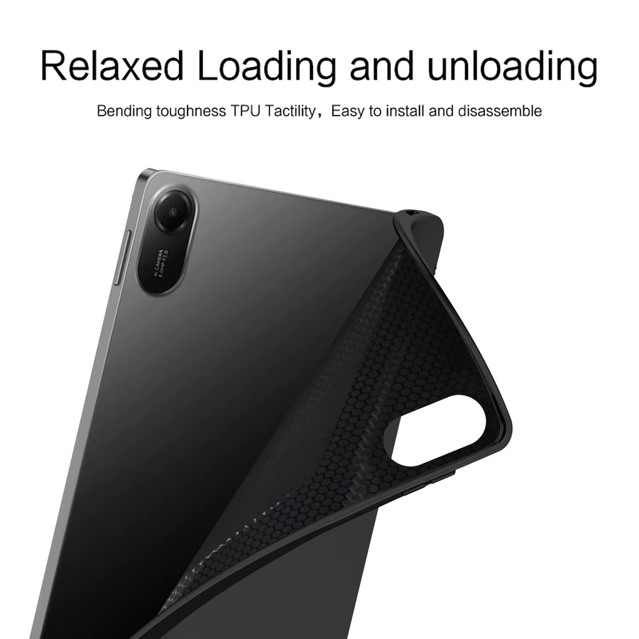 AJIUYU Silikon-TPU Schutzhülle für Xiaomi Redmi Pad 2 11 Zoll 2025 in Schwarz - Bild 4