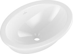 Villeroy & Boch Unterbauwaschbecken Loop & Friends oval in Weiß mit Überlauf, B: 48,5 cm, T: 32,5 cm - Bild 1