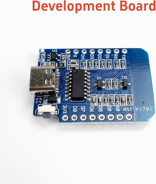 WeMos D1 Mini V2 ESP8266 ESP-12F Entwicklungsboard mit USB-C Anschluss und WiFi in Blau - Bild 1