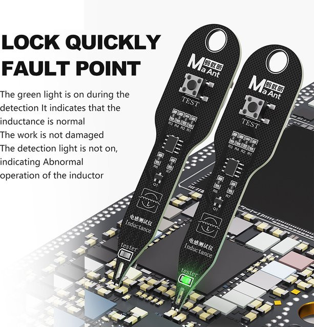 Aideepen M093 Induktivitäts-Diagnosetool zur Prüfung von Smartphone-Schaltkreisen und Motherboards zur Spulenprüfung - Bild 1