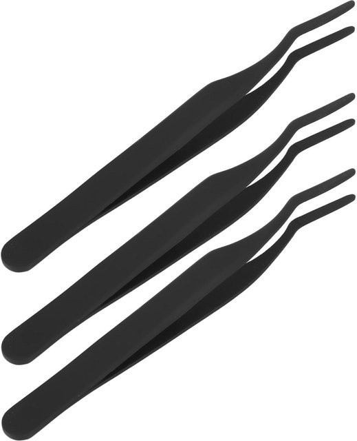 GoolRC Wimpernpinzette Edelstahl, Schwarz, 3 Stück - Bild 1