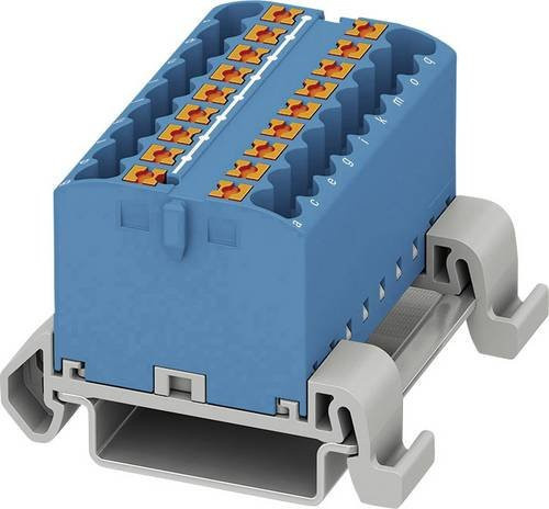 Phoenix Contact Verteilerblock 3273178 mit Zugfeder in Blau, 8 Stück - Bild 1