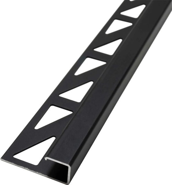 Dalsys Eckprofil Fliesenschiene aus Aluminium in Schwarz, Länge: 2,5 m, Höhe: 10 mm - Bild 1