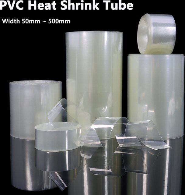 Transparenter PVC-Schrumpfschlauch zur Isolierung von Kabeln und Akkus, Breite: 50 mm bis 500 mm - Bild 1
