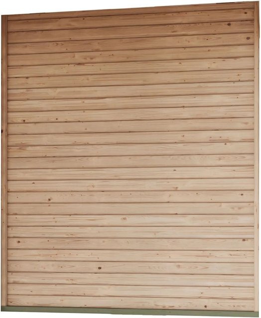 Karibu geschlossene Seitenwand für Pavillon Kvadrat in Natur, B/B: 231 x 231 cm - Bild 1