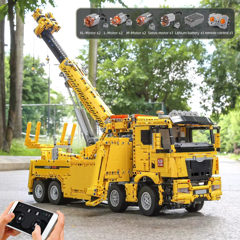 Mould King 17028 Technisches Auto, Motorisiertes Feuerwehrfahrzeug-Modell, Bausatz - Bild 3