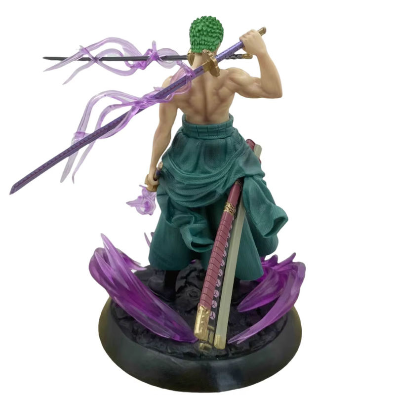 Bandai One Piece Anime Figur Roronoa Zoro Drei-klinge Sa-maximum Statue, mehrfarbig, Höhe: 21 cm - Bild 4