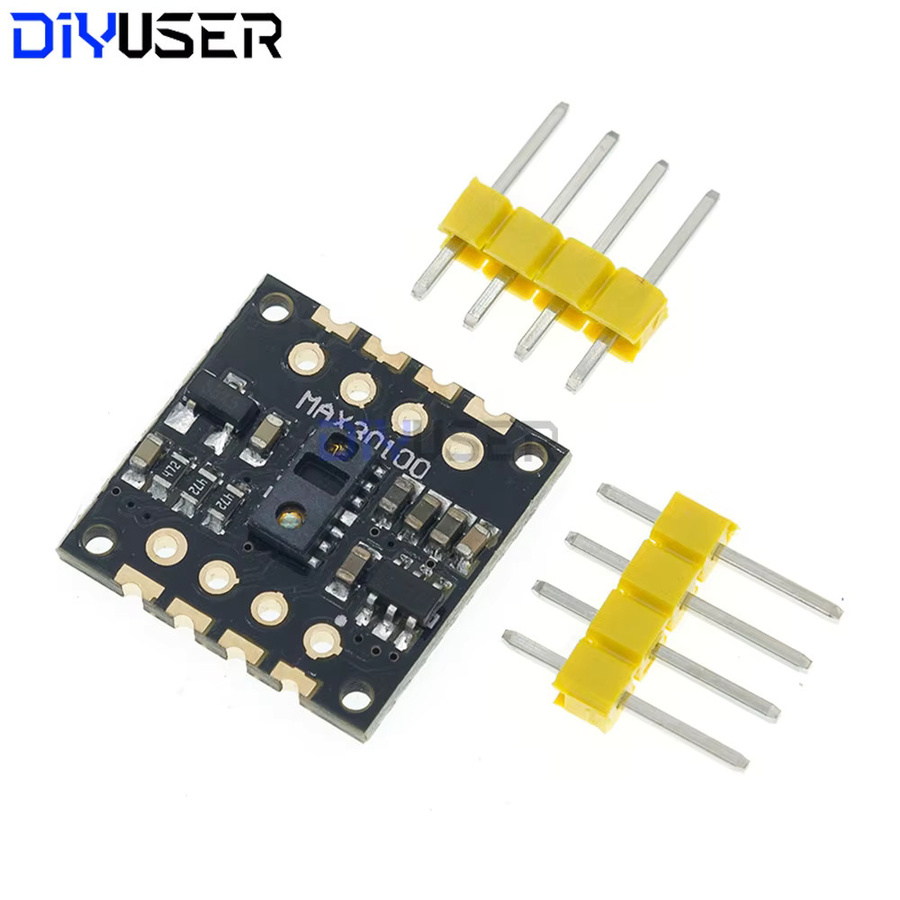 DIYUSER MAX30102 MAX30100 Herzfrequenz- und Blutsauerstoffsensor mit I2C-Schnittstelle in Schwarz, kompatibel mit ESP32 und Raspberry Pi für deinen DIY-Gesundheitsmonitor - Bild 3