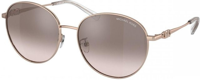 Michael Kors MK1119 Sonnenbrille, Vollrand, Round, Metal, Rose Gold, Grey, Damen - Bild 1