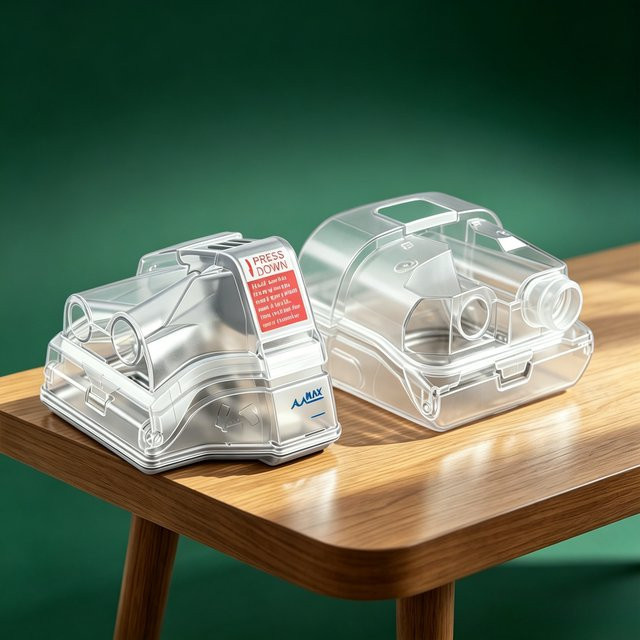 SUOLAER CPAP-Ersatz-Wasserkammer für AirSense 10, AirCurve 10, AirSense 11, S10, S11 Beatmungsgeräte, Wasserbefeuchtertank, transparent - Bild 1