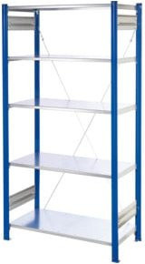 Kappes Steckregal Grundfeld aus Stahl in Blau RAL 5010, B/T/H: 200 x 100 x 40 cm - Bild 1