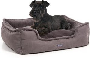 Wallace & Jones Hundebett Harmony M in Grau mit abnehmbarem Bezug und rutschfester Unterseite - Bild 1