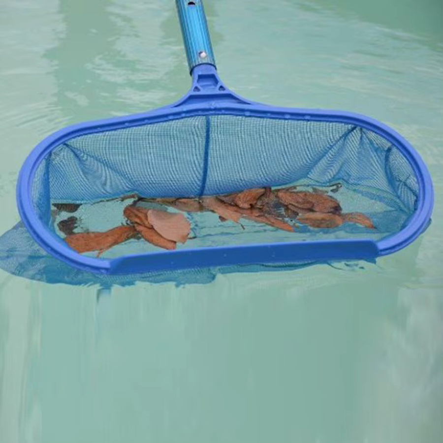 Alloet Schwimmbecken Reinigungsnetz mit Griff in Blau für Außenpools und oberirdische Pools - Bild 3