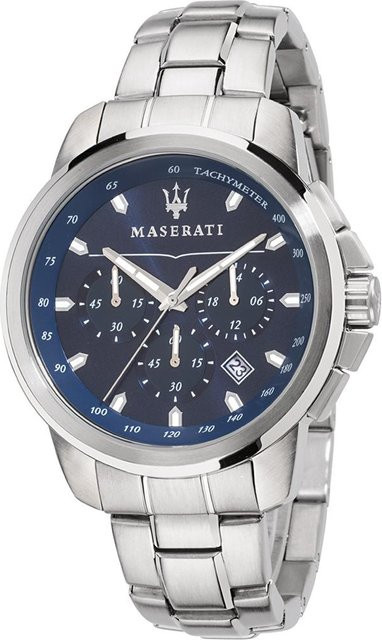 Maserati Chronograph, Edelstahl, Blau, Quarz, Herren - Bild 1