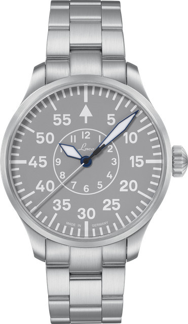 Laco Fliegeruhr, Automatik, Edelstahl, Grau, 42 mm - Bild 1
