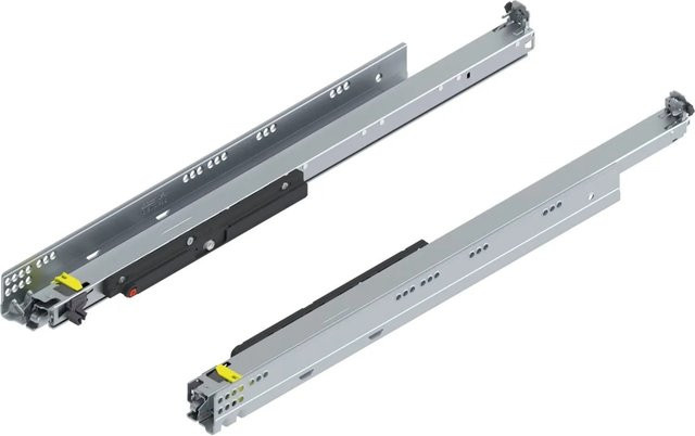 Blum Movento Vollauszug Tip On 766H6500T Nennlänge 650 mm für bis zu 70 kg in Silber - Bild 1