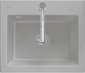 Villeroy & Boch Spülbecken Subway 60 S in Beige aus Keramik mit CeramicPlus Beschichtung - Bild 1